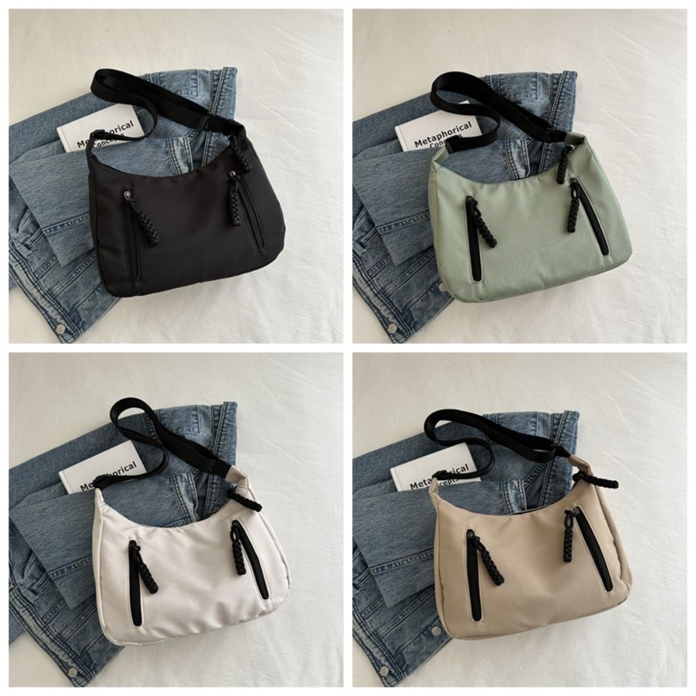 Unique Underarm Solid Color Crossbody Bag Mini Portable Dumplings Shoulder Bag Luxury Korean Style Fashion Handbag Girls