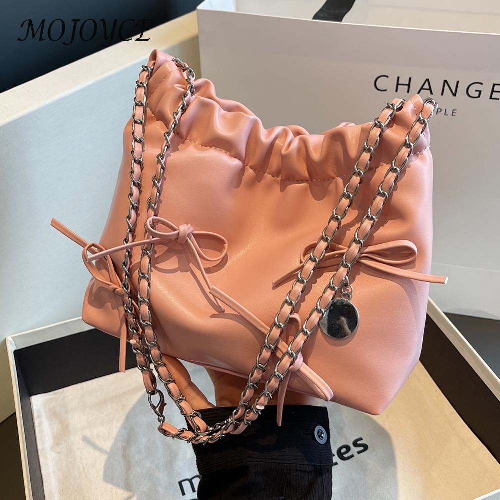Stylish Women Leather Tote Bag Large Capacity with Bow Design Ideal for Parties and Vacations Durable PU Craftsmanship