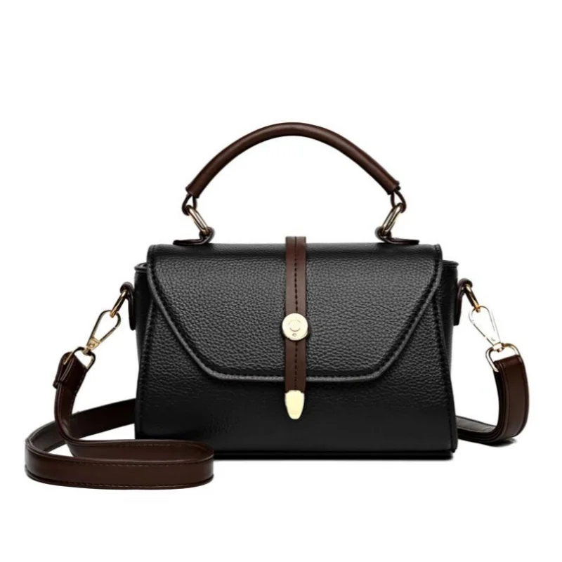 2024 Women's Messenger Bag High Quality Soft Leather Girl Shoulder Crossbody Bags Trendy Designer Female Handbag