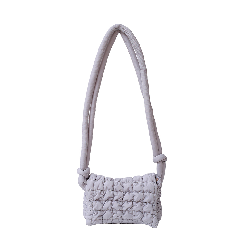 Women Puffer Shoulder Bag Quilted Tote Bag Lightweight Fashion Shoulder Purse Large Capacity Soft Sling Bag Outdoor Travel Bag