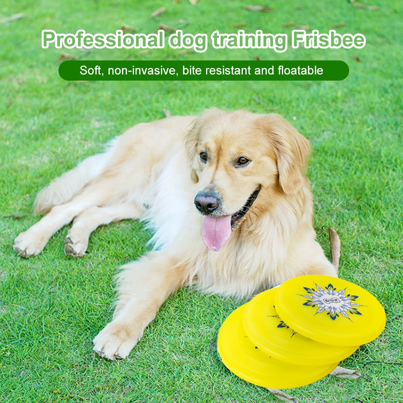 Customized Round Dog Pet Training Toys TPU Flying Disc Dog Fetch Toy Bite Resistant Frisbeed For Training Dogs Disco Volador