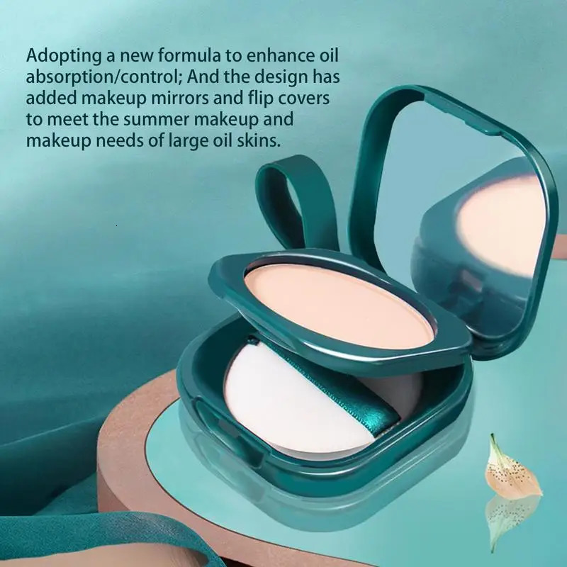 Pressed Powder Oil Control Pressed Makeup Powder Foundation Waterproof Durable Product Powder Lightweight Face Cosmetics 241107