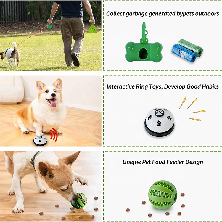 20 PCS Puppy Chew Toys Dog Accessories Pet Supplies Dog Plush Squeaky Toys With Basket