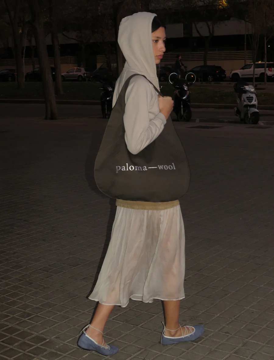 Spain's Paloma WOOL 10th anniversary of the new, women's, cotton printed tote shoulder bag