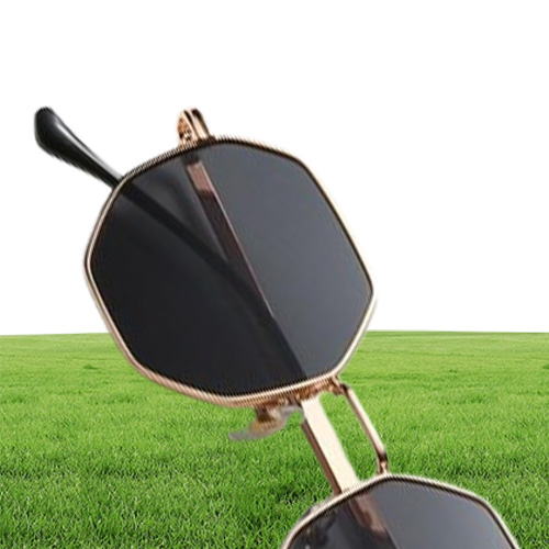 Sunglasses Brand Designer Square Man Woman Metal Fashion Polygon Frame Sun Glasses Octagon Mirror Luxury Vintage Gafas De Sol60550603035