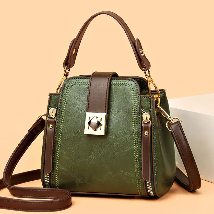 New 2024 High-end Leather Tote Large Capacity Women Bags Designer Bag Ladies Brand Shoulder Messenger Bolsas Feminina