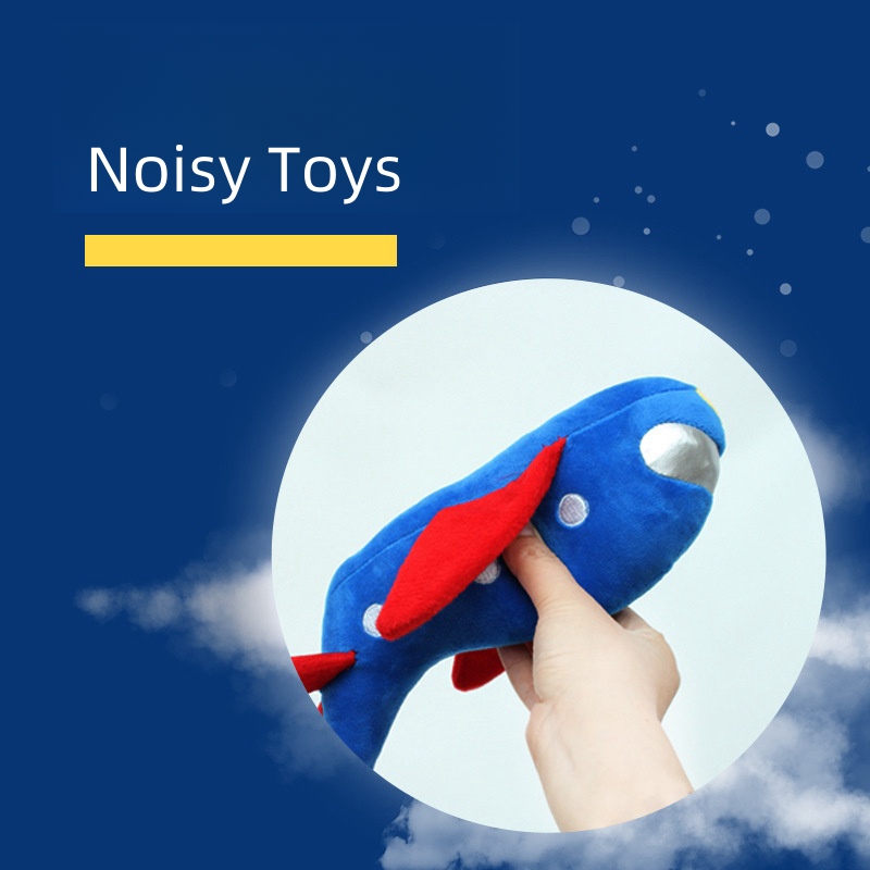 Creative Self-Indulging Rocket Sound Throw Toy for Small Dogs Teething Rope Made of Nylon and Plush Pet Supplies