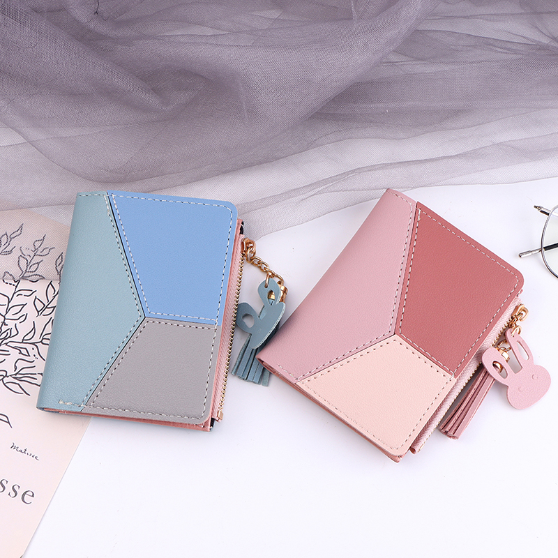 1Pc Short Tassel Wallet Women Fashion Zipper Purse Mini Coin Purse Female Money Pocket Small Card Holder Bag Girl Clutch Bag