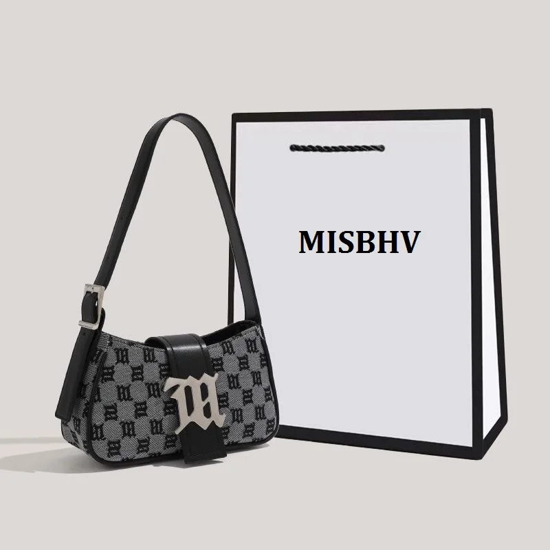 New Fashion Tote Bags for Women 2024 MISBHV Handbags Large Capacity Pu Leather Shoulder Female Casual Underarm Bag designer bag