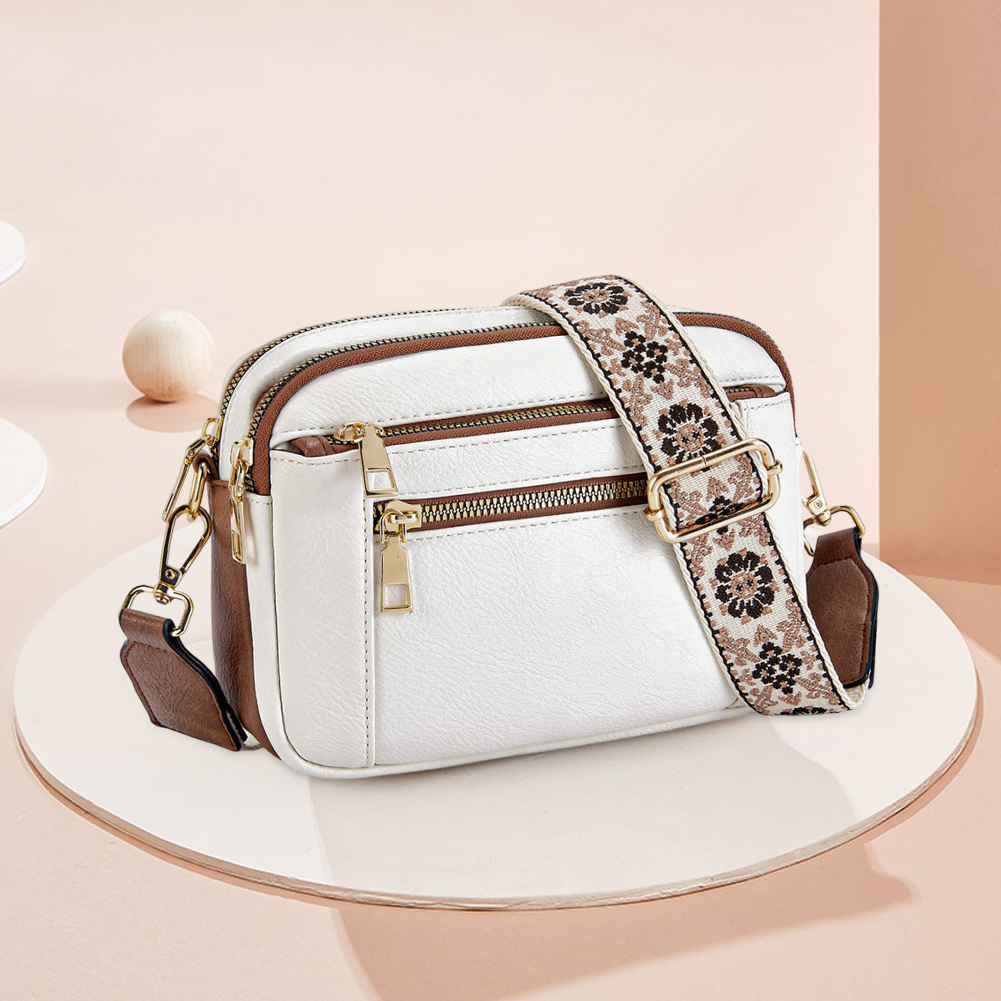 Women PU Shoulder Bag Fashion Crossbody Bags Large Capacity Casual Satchel Bag Adjustable Strap Chic Hobo Bag Small Square Bag