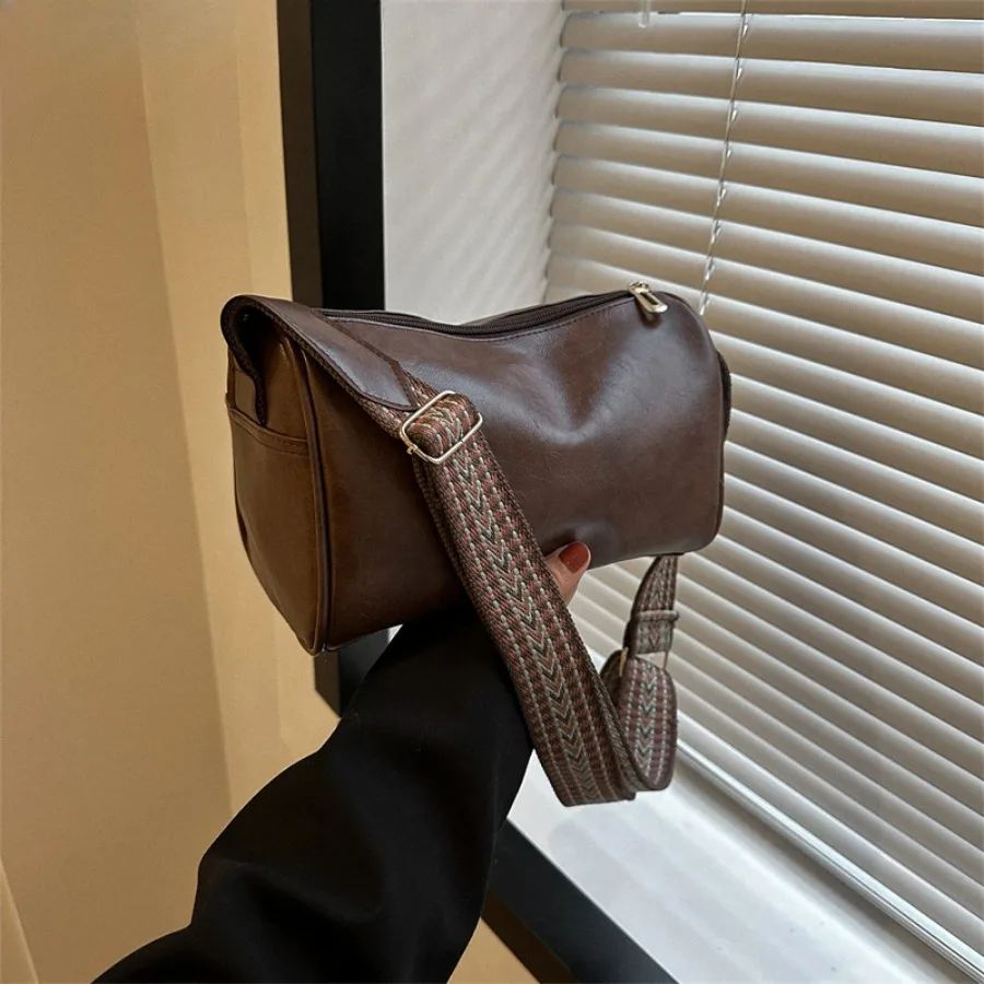 Vintage Women's Small Handbag Diagonal Luxury Brand Pillow Crossbody Shoulder Bag for Lady PU Leather Shopper Tote