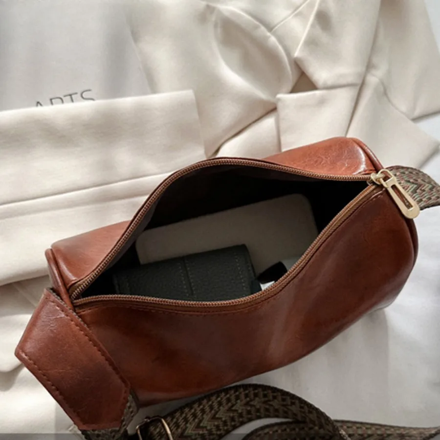 Vintage Women's Small Handbag Diagonal Luxury Brand Pillow Crossbody Shoulder Bag for Lady PU Leather Shopper Tote