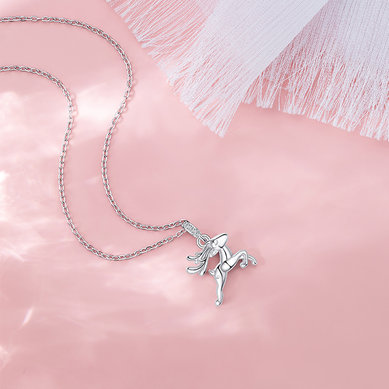 Women's Christmas 'Sprinting Deer' Elegant Necklace by Original Bara Paradise Collection