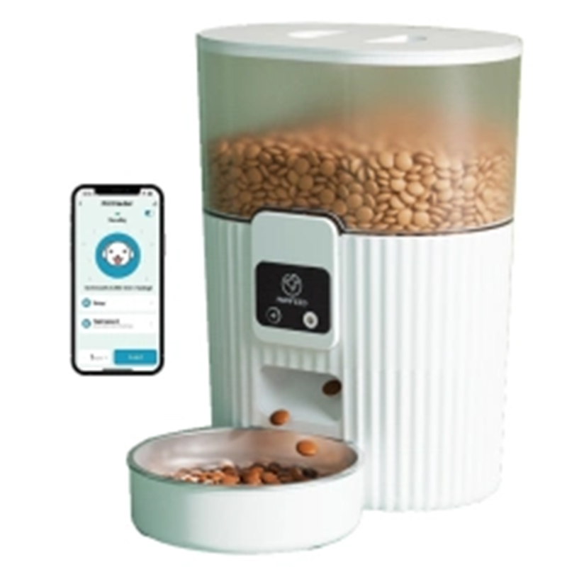 Smart Cat Feeding Solution - 15 Liter Automatic Dish w/Mobile App Control for Multiple Feedings per Day