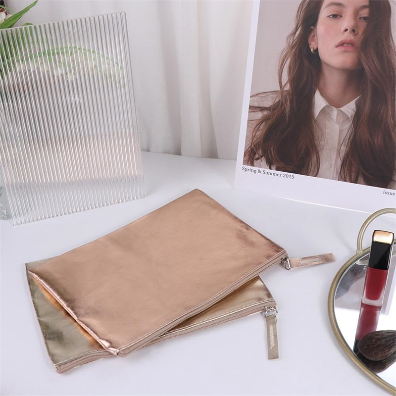 Fashion Waterproof Coin Bag Portable Card Holder Key Coin Earphone Pouch New Silver Gold PU Leather Coin Purse Wallet Simple