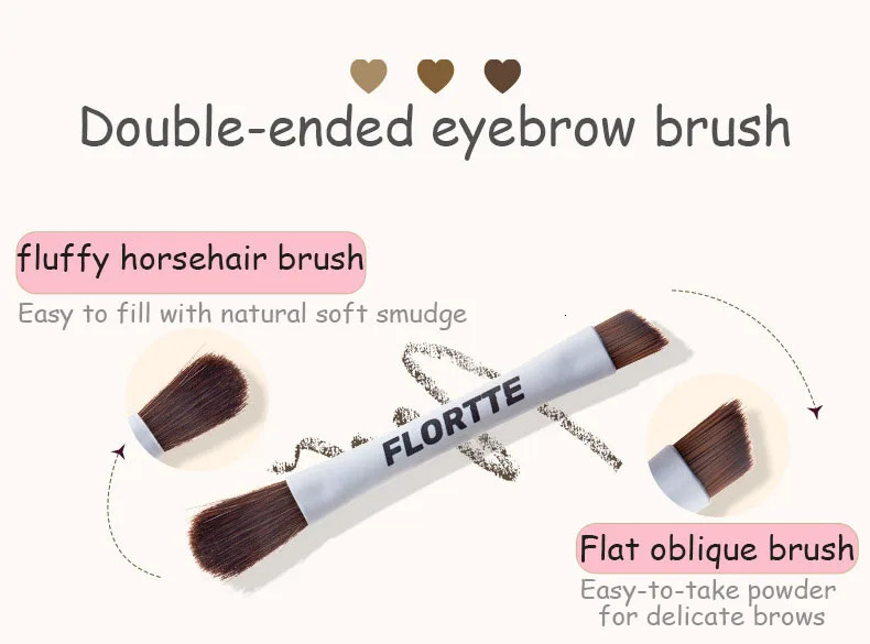 Flortte Beauty Bears e Series 3-color eyelid powder waterproof and stain resistant long-lasting eyelid makeup and cosmetics 241107