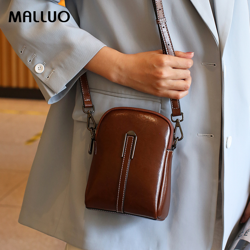 Ladies cowhide Genuine leather handbags women Fashion vintage shoulder bag female crossbody bags luxury high quality 2024 New