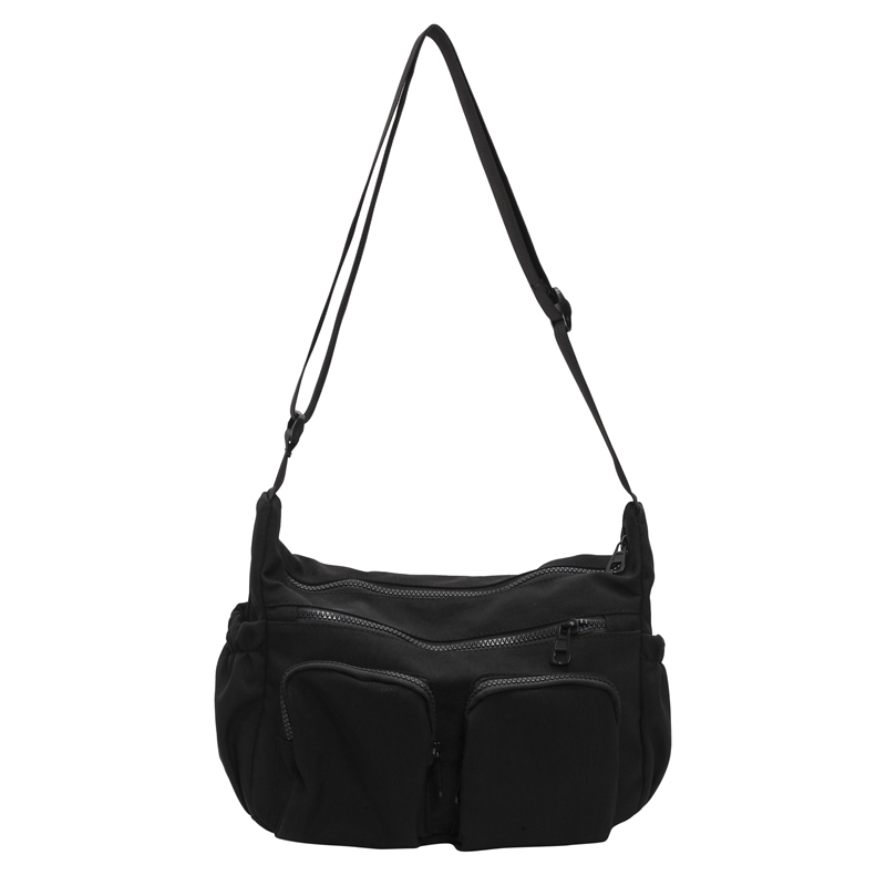 Women Simple Shoulder Bag Large Capacity Canvas Casual Crossbody Bag Adjustable Strap Travel Satchel Bag Female Shopping Bag