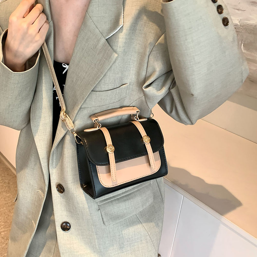 Women PU Trendy Shoulder Handbag Detachable Strap Stylish Crossbody Bag Large Capacity Stylish Messenger Bags for Outdoor Travel