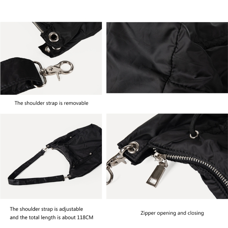 Modern Pleated Drawstring Shoulder Bag Spacious Crossbody Bags for Individuals Dropship