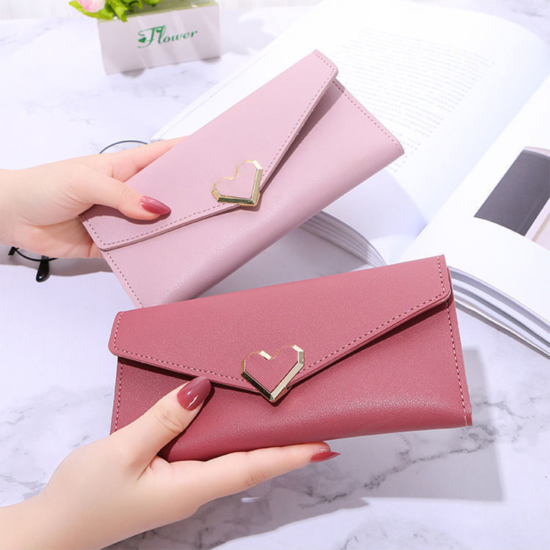 Coin Clutch Purses PU Leather Long Wallets Women's Light Luxury Fashion Simple Short Wallet Mini Credit Card Holder Money Bag