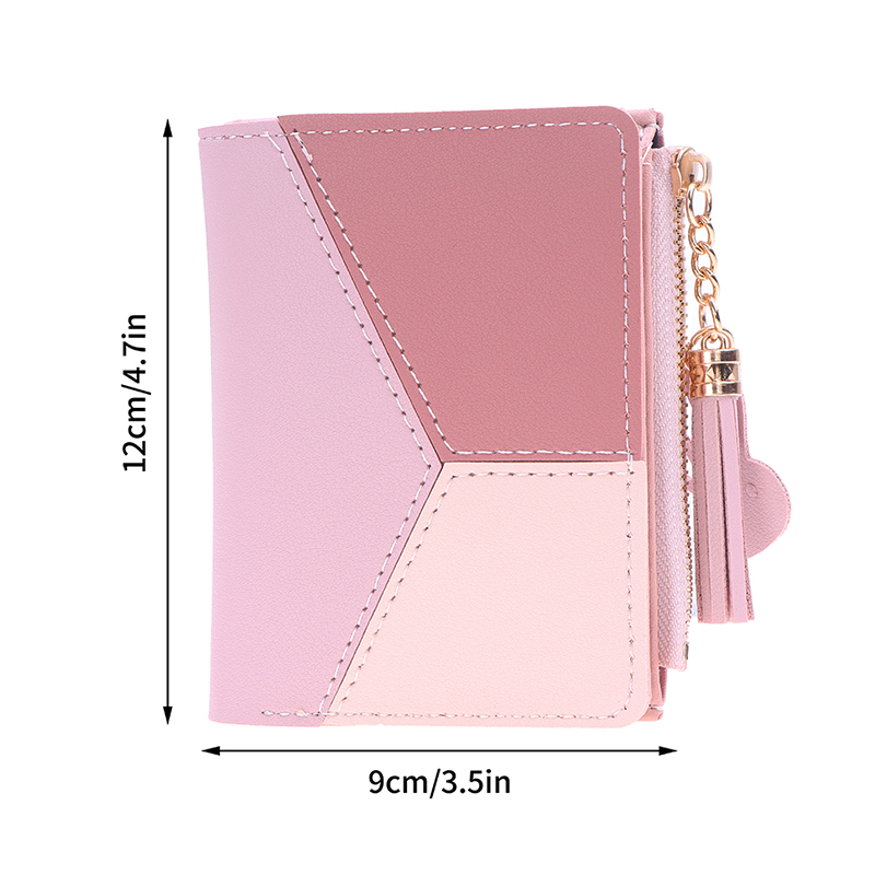 1Pc Short Tassel Wallet Women Fashion Zipper Purse Mini Coin Purse Female Money Pocket Small Card Holder Bag Girl Clutch Bag