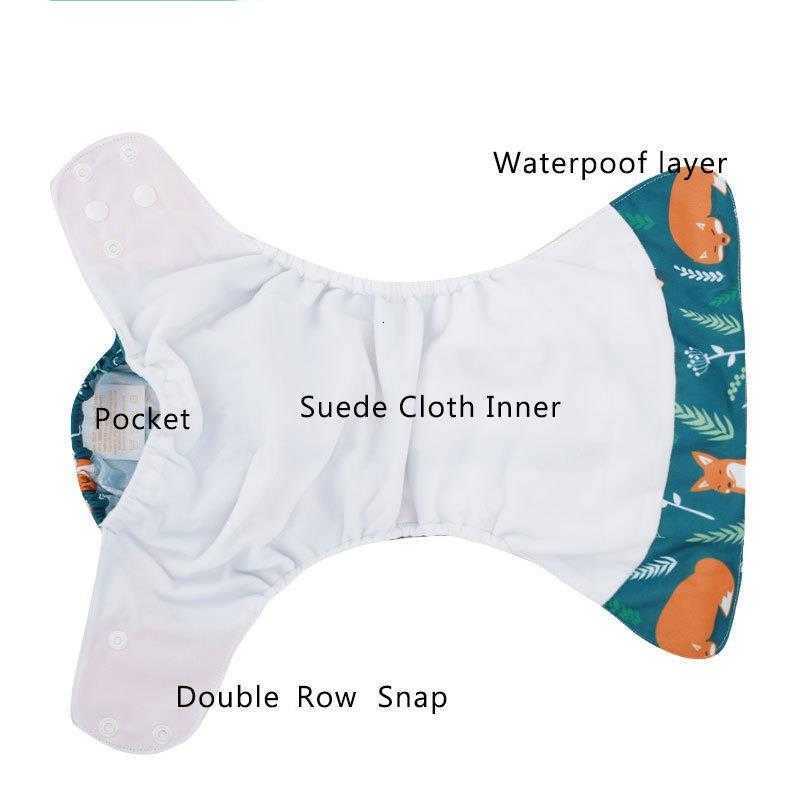 Baby Cloth Diapers Hot selling baby four piece washable cloth diaper set, good for diaper baby learning and training pants