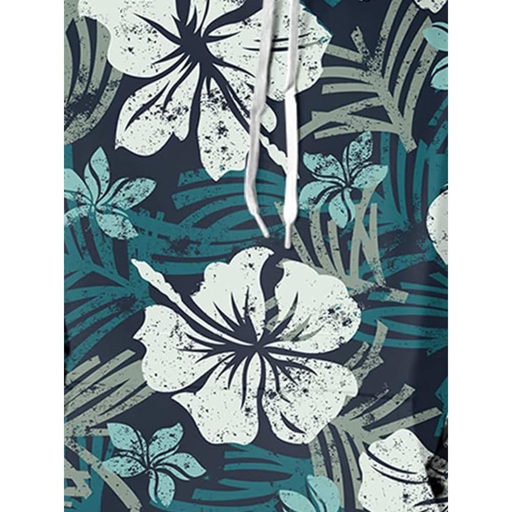 Hoodie for Mens Womens Green Palm Tree Sea Beach Mens Hoodies Pullover Long Sleeve Hoodie Cozy Sport Casual Outwear Graphic Handsome pattern