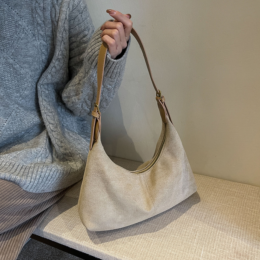 Women's Handbags Tote Women Shoulder Bags Casual Versatile New Retro Velour Large Capacity Leather Top Handle Vintage Hobo Bag