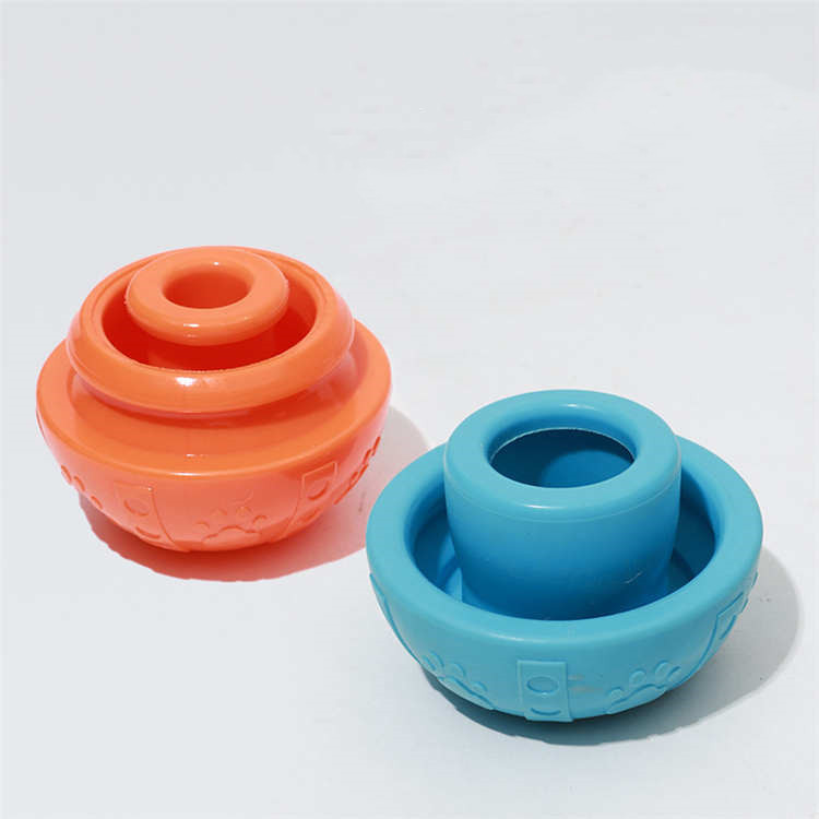 Hot-selling Removable Pet Dog Feeder Roller Toys Wholesale Eco-friendly Non-toxic TPR Dog Cat Food Leaking Interactive Toys