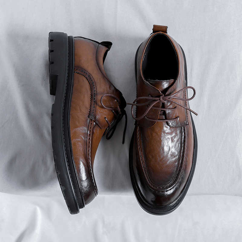 Men Dress Shoes Suit Leather Shoes Mens Autumn British Style Formal Dress Business Casual Mens Wedding Groom Shoes 241009