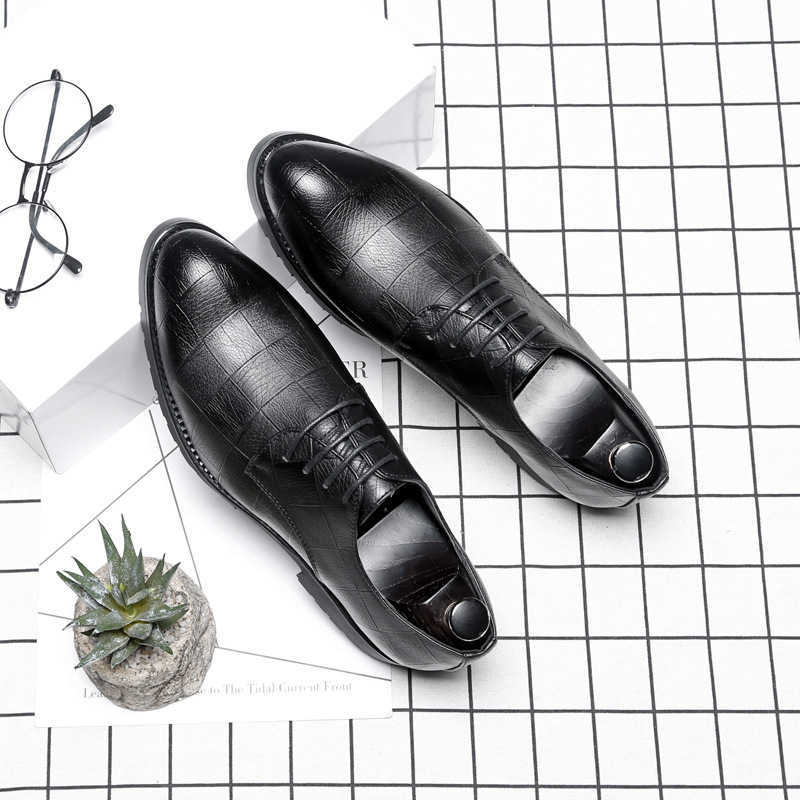 Men Dress Shoes Pointed Mens Casual Shoes Extra Large British Formal Leather Shoes Mens Dressing Shoes 241009