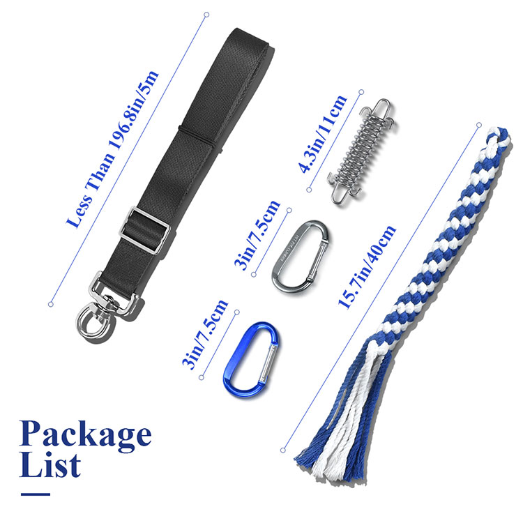 Outdoor Hanging Exercise Rope Pull Tug Of War Toy Muscle Builder Spring Pole Rope Dog Toys For Training Dogs