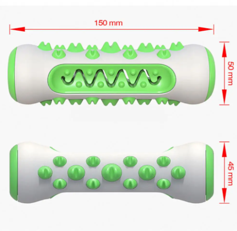 Custom Dental Care Rubber Dog Chew Toys Sustainable Toothbrush Stick for Deep Teeth Cleaning