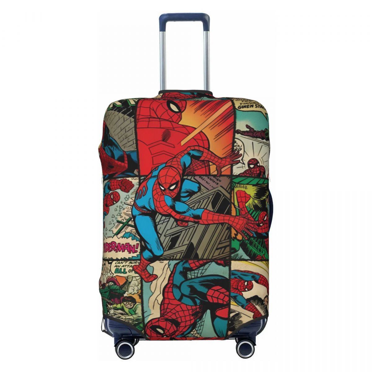 Spider Man Comic1 Suitcase Cover Holiday Cruise Trip Elastic Luggage Supplies Protector