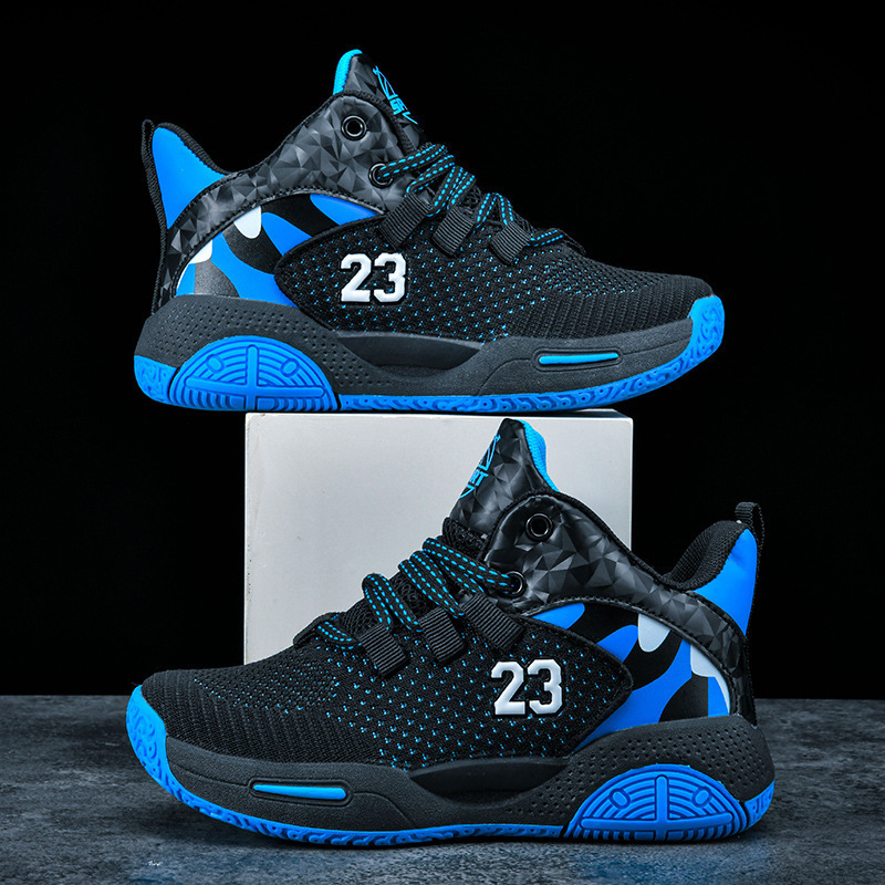 Children Boys Brand Leather Basketball Shoes Kids Sneakers Thick Sole Non-slip Sports Shoes Child Boy Basket Trainer Shoes Girls 220513
