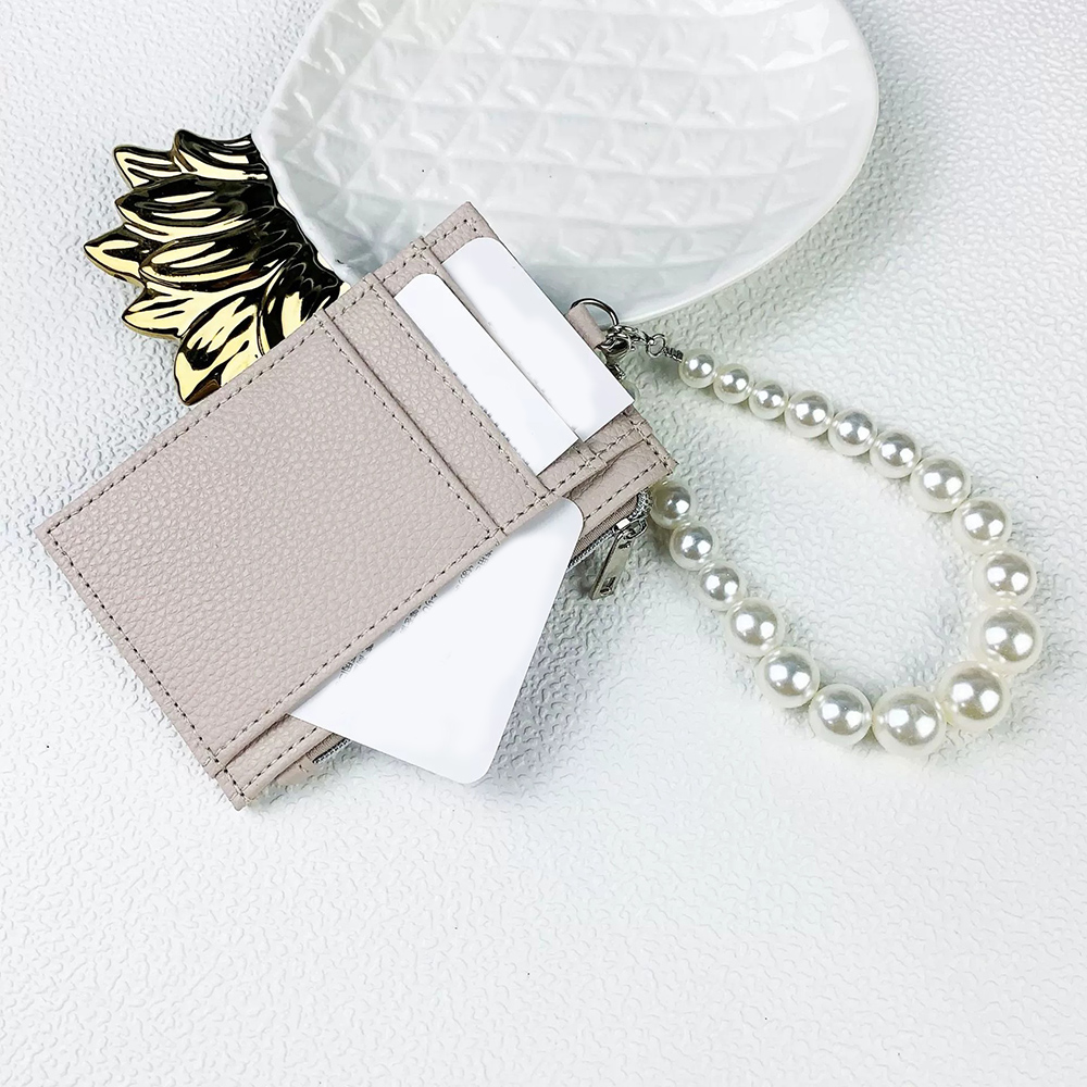 Coin Purse Wallet Pouch Card Clip Card Bag 2-in-1 Large Capacity Multiple Card Slots Multi-layer With Handle