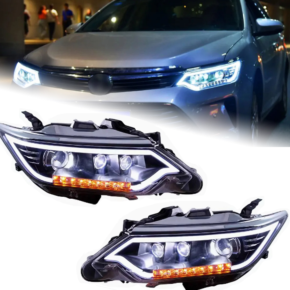 Auto Headlight For Toyota Camry LED Headlight 20 15-20 17 LED Car Lamps Daytime Running Lights Dynamic Turn Signals