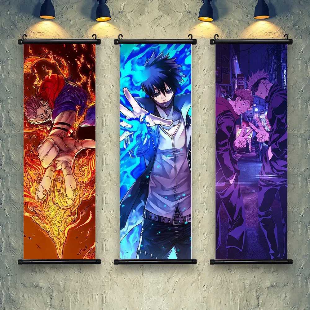 J-Jujutsu Kaisen character Gojo Satoru Room home decoration mural gift hanging scroll printing canvas poster painting decoration X241107