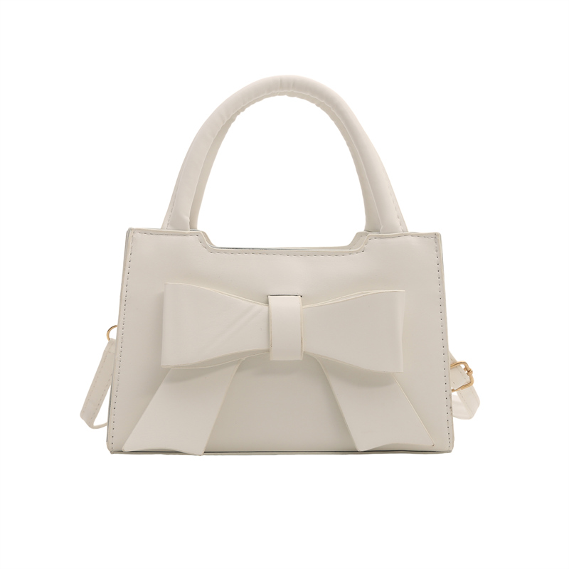 Women PU Bow Fashion Shoulder Bag Large Capacity Designer Small Handbags Adjustable Strap Trendy Satchel Bag Chic Hobo Bag