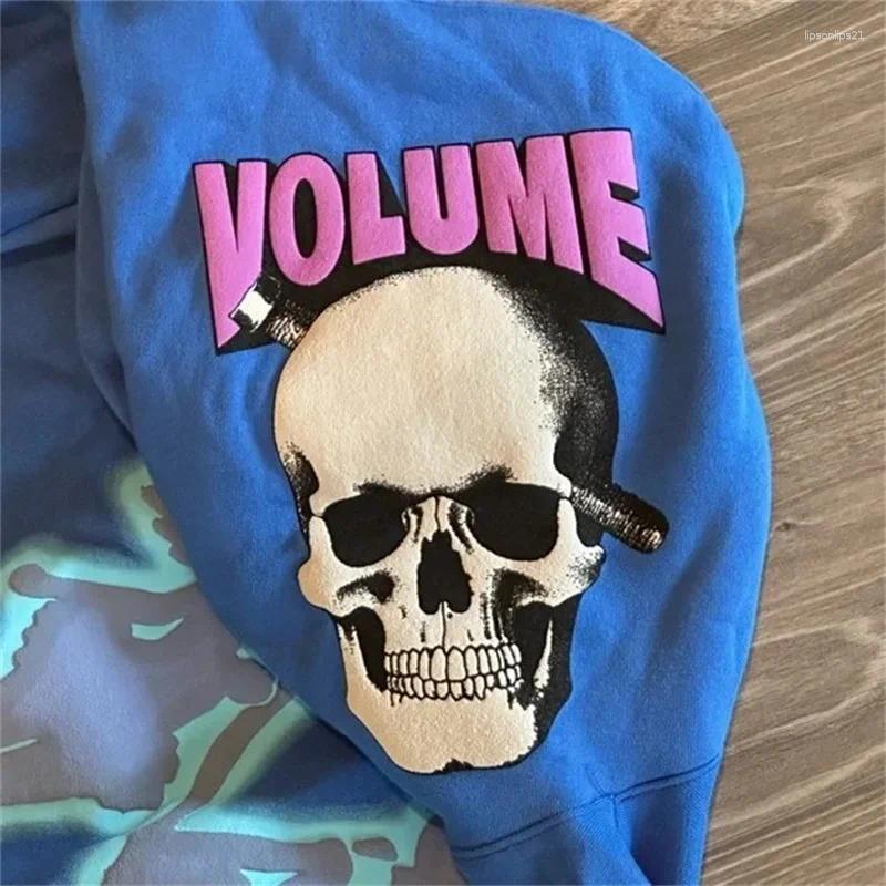 Womens Hoodies American Style Y2K Cartoon Street Hair Bubble Print Hip-hop Trendy Top For Both Men And Women Loose Pullover Hoodie