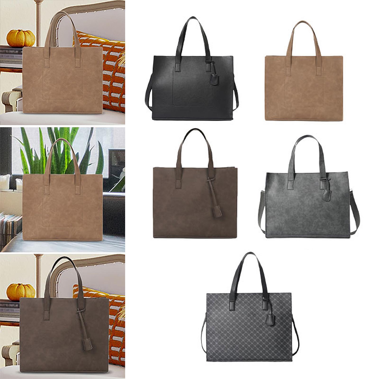 Mens Tote Bag for Women Men Casual Large Capacity Pouch Fashion Briefcase for Commuting Business Birthday Gift Shopping Party