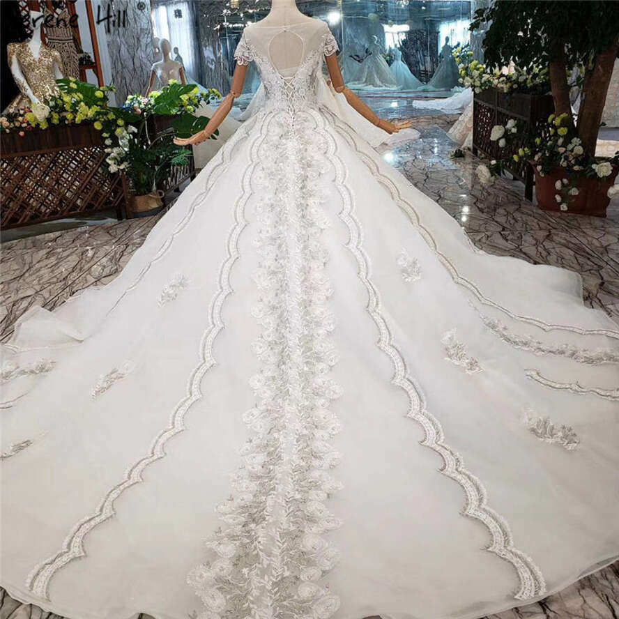 SERENE HILL White O-Neck Handmade Wers Dress 2025 Vintage Sleeveless Sexy Wedding Gown Real Photo Custom Made