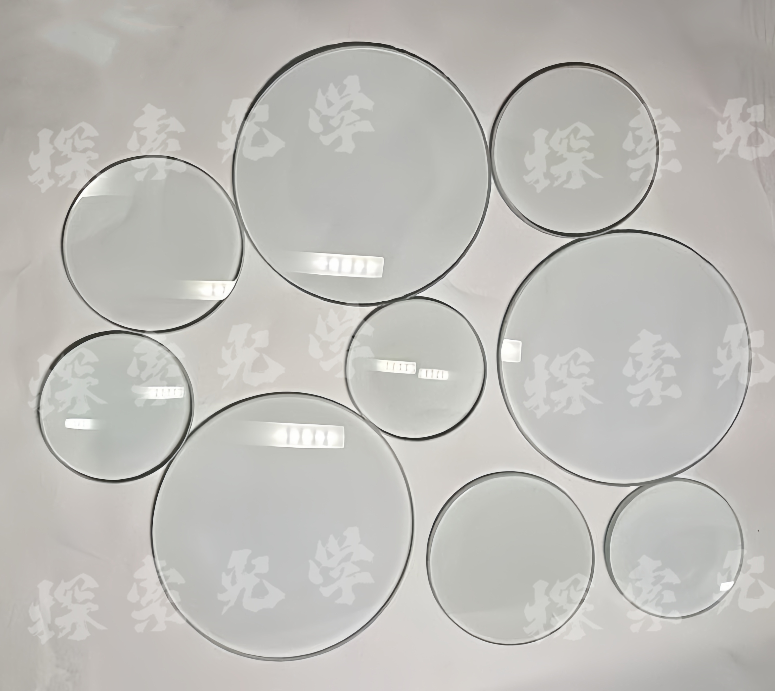 Manufacturer's direct supply of irregular lenses flat convex dual convex flashlight optical glass spotlight stage light lenses tempered glass len