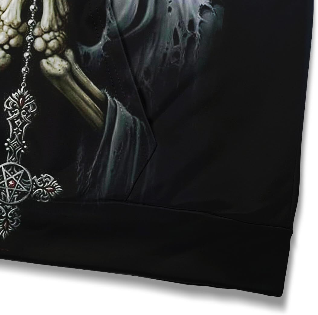 Hoodie for Mens Womens Hoodies Men Skull 3D Graphic Print Sweatshirts Pullover Tops with Pocket Graphic Trendy skull pattern