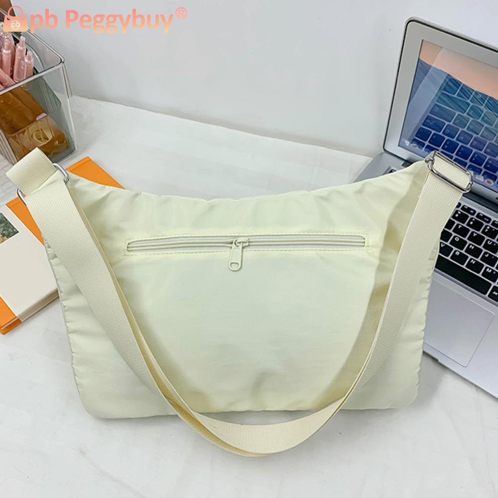 Shoulder Bag Men Women Nylon Crossbody Chest Bag Zipper Large Capacity Waterproof Lightweight Fashion Hip Hop Waist Bag