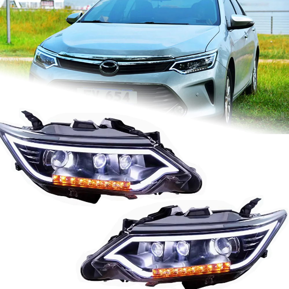 Auto Headlight For Toyota Camry LED Headlight 20 15-20 17 LED Car Lamps Daytime Running Lights Dynamic Turn Signals