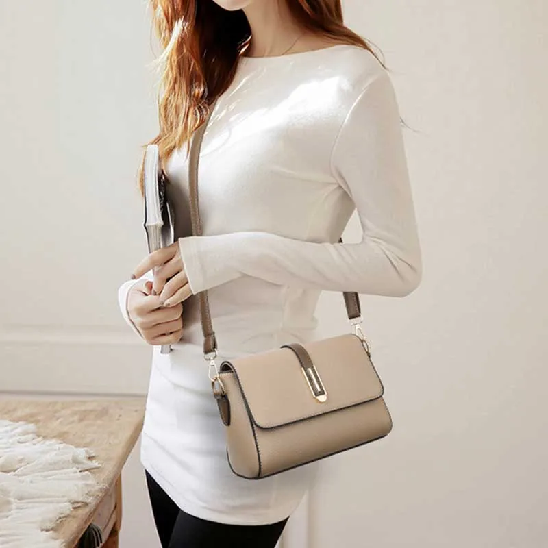 Fashion Crossbody Bag PU Leather Messenger Bag Versatile Sling Shoulder Women's Bag Small Handbags Sac A Main Femme Bolsas