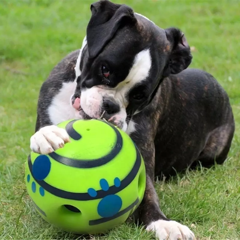 Chew Toy giggling balls interactive dog toys funny laughter while rolling or shaking pet toy ball