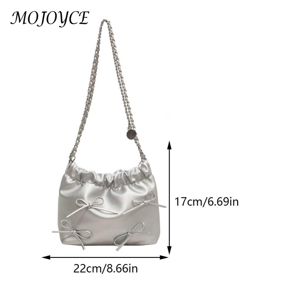 Stylish Women Leather Tote Bag Large Capacity with Bow Design Ideal for Parties and Vacations Durable PU Craftsmanship